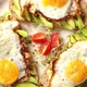 Delicious Healthy Breakfast with Sliced Avocado Sandwiches with Fried Egg - VideoHive Item for Sale