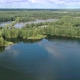 Flight Over the Taiga Forest Lake - VideoHive Item for Sale