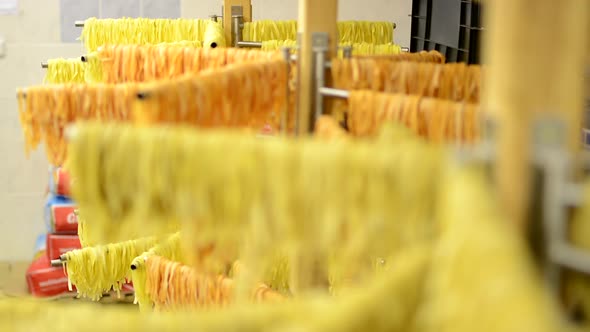 Dried Pasta on the Stand