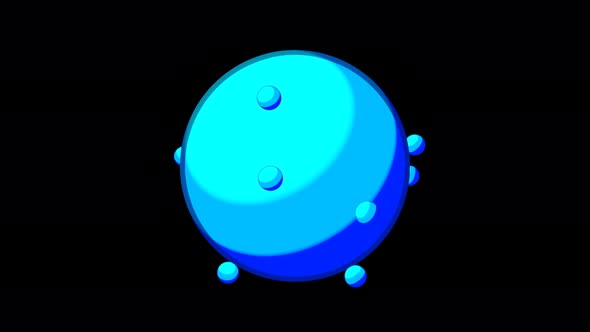 Large Ball with Rotating Circle
