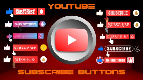 YouTube Subscribe Buttons Vol.1
