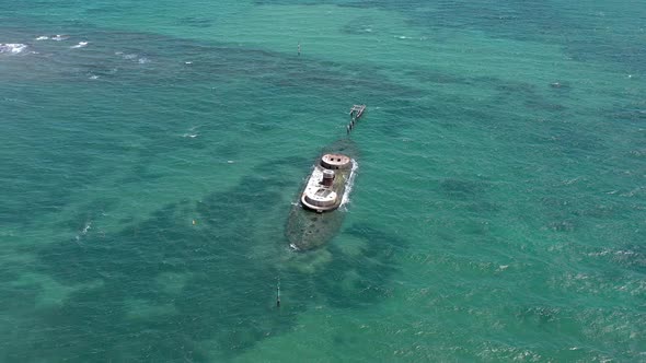 The Wreck of HMVS Cerberus in Port Philip Melbourne Australia