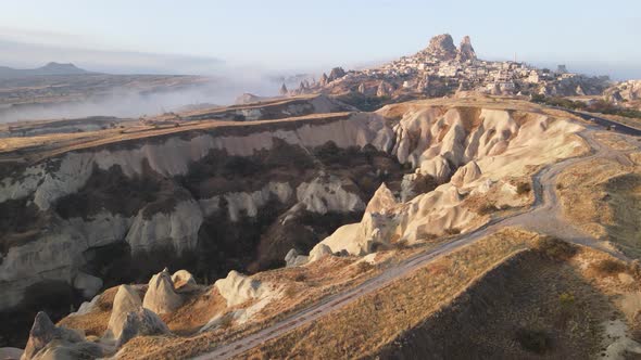 Cappadocia Landscape Aerial View. Turkey. Goreme National Park