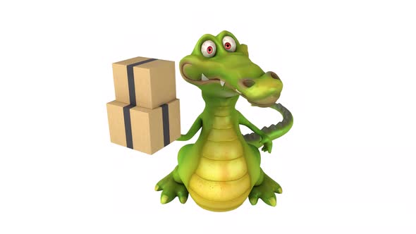 Fun crocodile - 3D animation