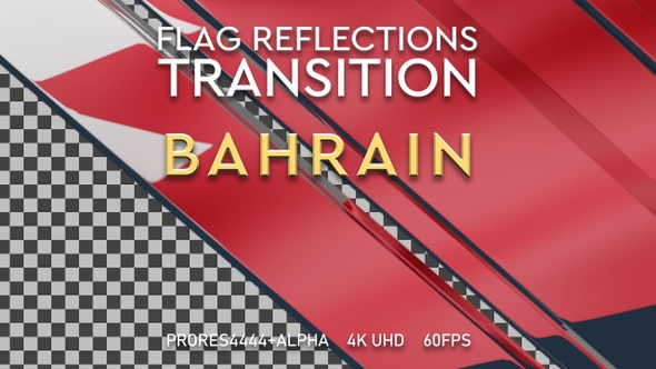 Flag of Bahrain Transition | UHD | 60fps