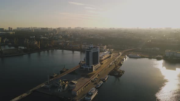 Odessa Port View From Drone