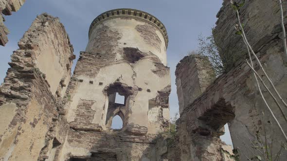 The ruins of Chervonohorod Castle.