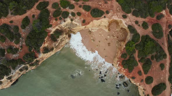 Praia da Estaquinha. Lagoa, Faro District, Algarve, Portugal