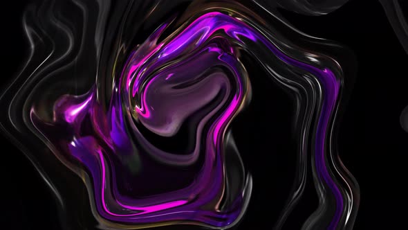 Abstract Background Oily Glossy Material Twisted Liquid Animation