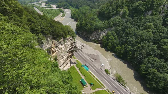 Monument Uastirdzhi in the Alagir Gorge