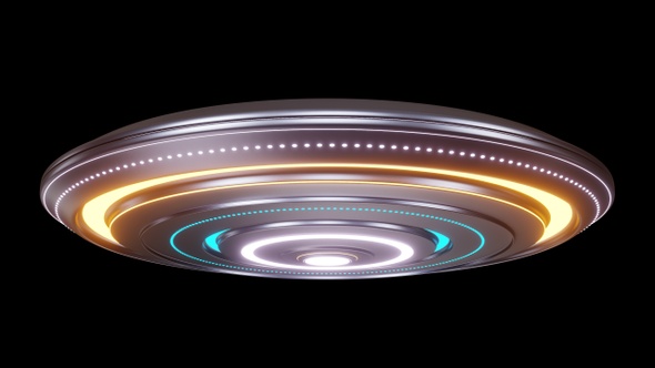 4K Looped Ufo Model 09