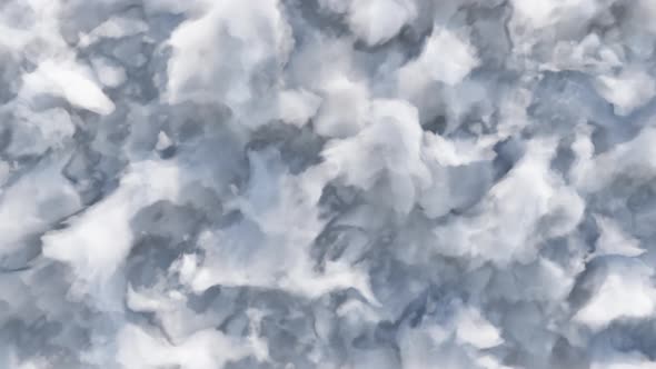 Abstract Background of Deforming Cartoon Clouds