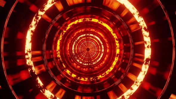 Travel Rings From Purgatory To Hell Vj Loop Background 4K