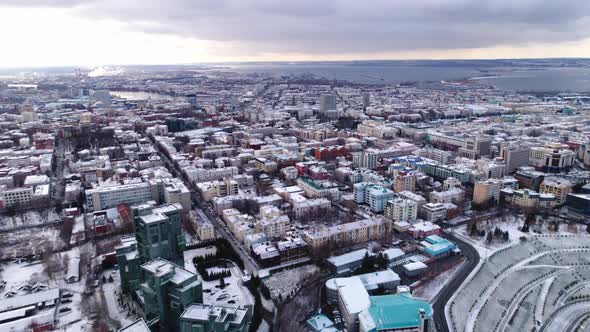 Amazing Cityscape with Different Buildings Under Cloudy Sky