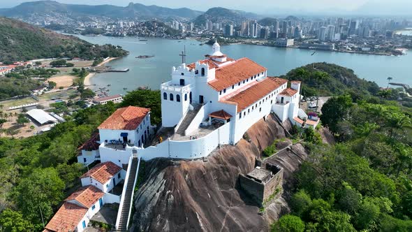 Penha Convent Church at Vila Vellha Vitória  Espírito Santo Brazil.