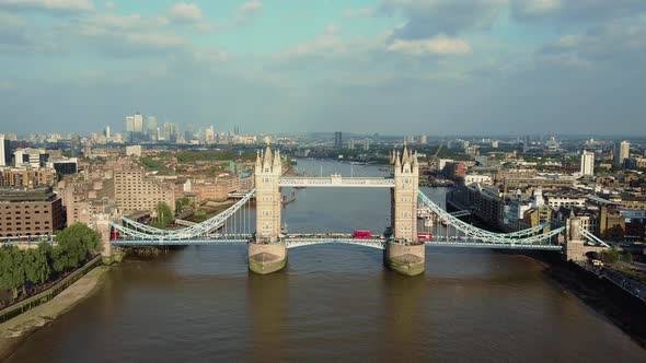 London Tower Bridge Aerial View