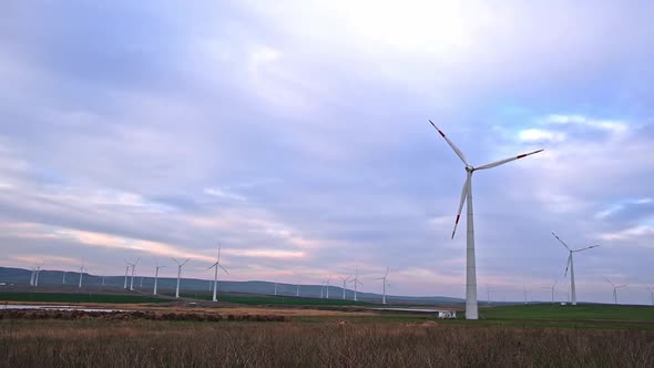 Huge Windmill Generator Turbines