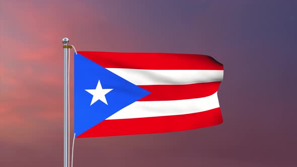 Puerto Rico Flag 4k