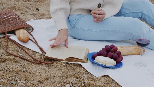 Small Cute Picnic On Beach