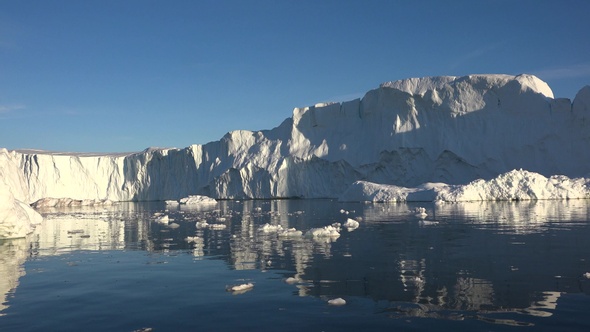 Global Warming and Climate Change - Giant Iceberg from melting glacier in Ilulissat, Greenland.