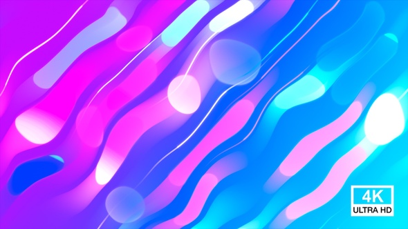 Colorful Lines Wave 4K