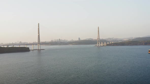 Russian Bridge in the Evening