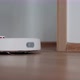 Smart Robot Vacuum Cleaner with lidar on wood floor. Housekeeping. - VideoHive Item for Sale
