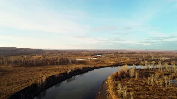 River View from Bird Flight