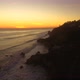 Sunset Deserted Wild El Matador Beach Malibu California Aerial Ocean View - Strong Waves with Rocks - VideoHive Item for Sale