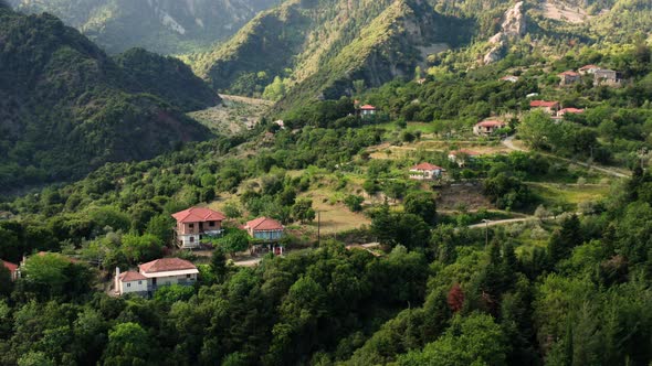 Small Greek Village in Central Greece