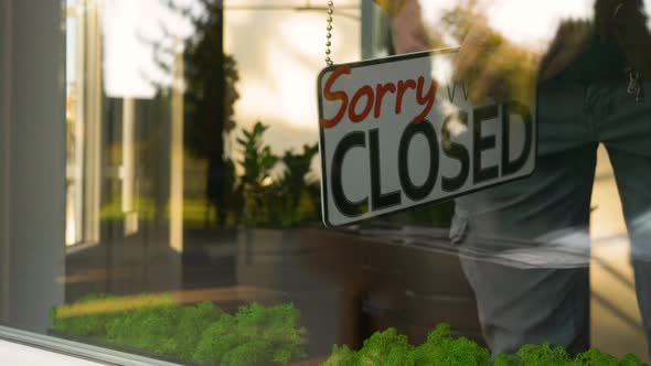 Sorry We are Closed Hanging Sign