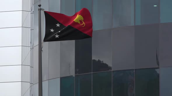 Papua New Guinea Flag Background 2K