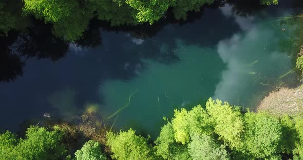 Beautiful Forest Lake Fresh Water In Ancient Ice Age Hyrcanian Forest In North Iran Aborz Mountain R