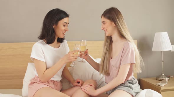 Cheerful Women Enjoying the Weekend.