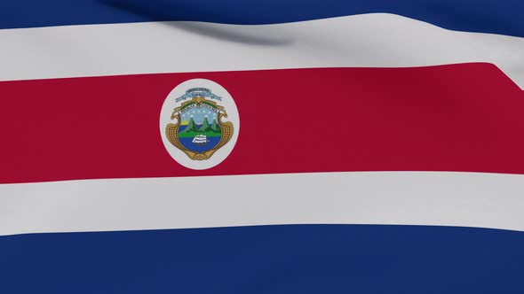 Flag Costa Rica Patriotism National Freedom Seamless Loop