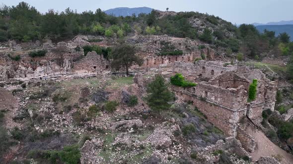 Old district in the city Turkey Alanya