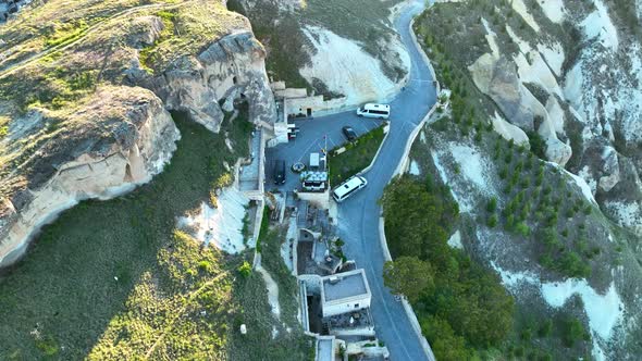 Great hotel in Cappadocia Aerial View 4 K Urgup City