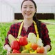 asian small business owner greenhouse hydroponic farm business owner hand hold fresh vegetable - VideoHive Item for Sale