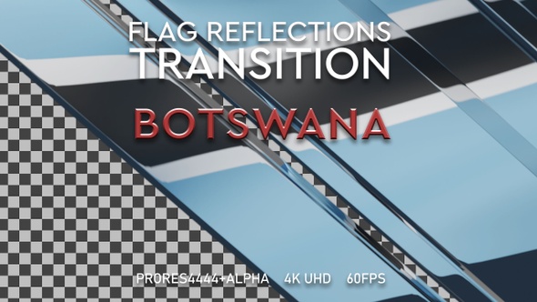 Flag of Botswana Transition | UHD | 60fps