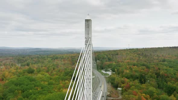 Penobscot Narrows Bridge and Observatory Aerial