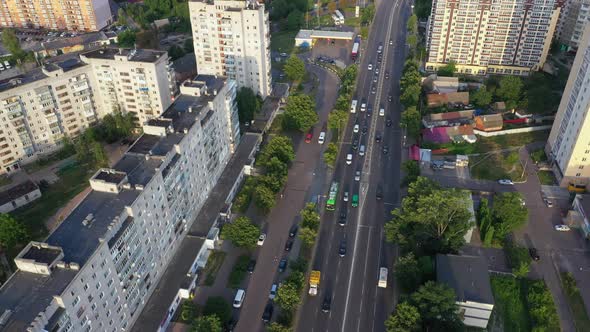 Large Traffic In The City