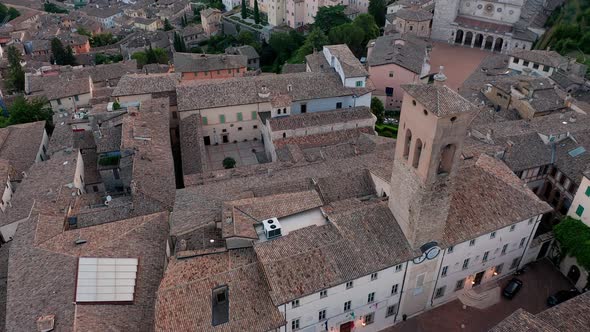 An aerial view of Spoleto