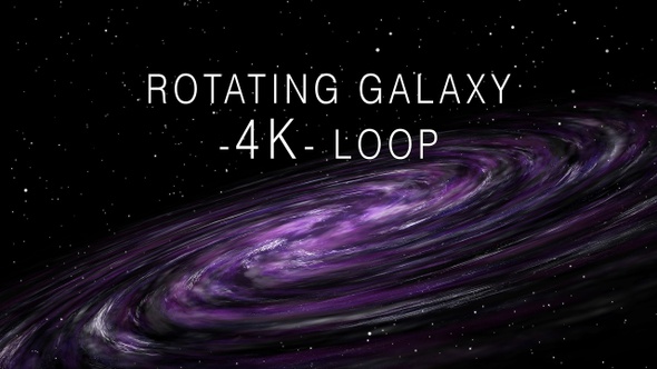 Rotating Galaxy 4K alt