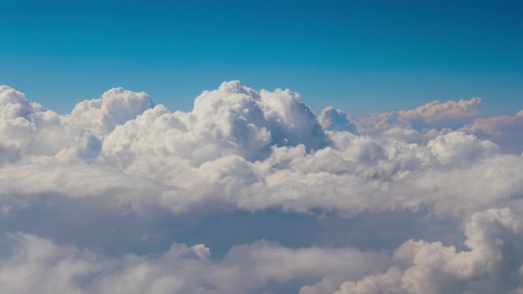 Blue Sky with Clouds Bird's-eye View