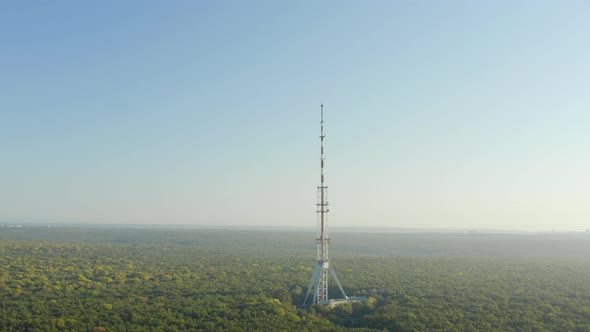 TV Tower in a Dense