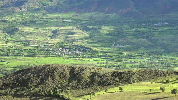 Highway by Villages in Long Green Valley