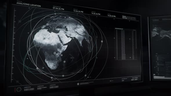 Spying software interface has identified the position of satellite networks alt