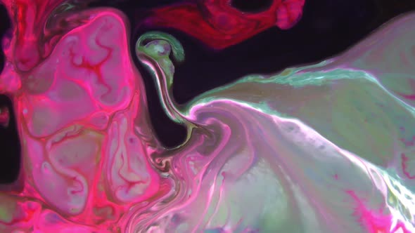 Psychedelic Color Spreading Paint Swirling And Explosion alt