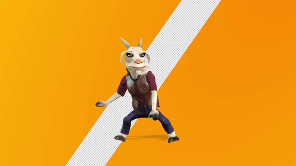 Toon Goat Crazy Dance