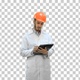 Engineer in white coat preparing report, Alpha Channel - VideoHive Item for Sale